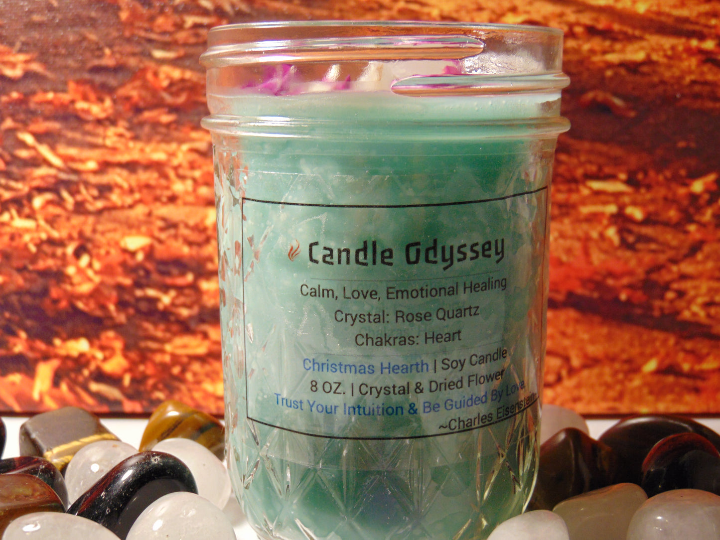 Christmas Hearth Scented Soy Hand Poured Candle