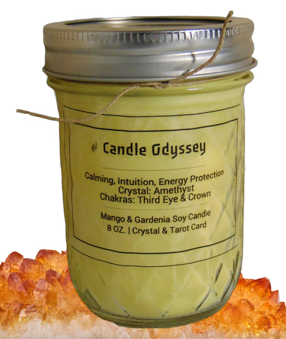 Mango & Gardenia Scented Soy Hand Poured Candle